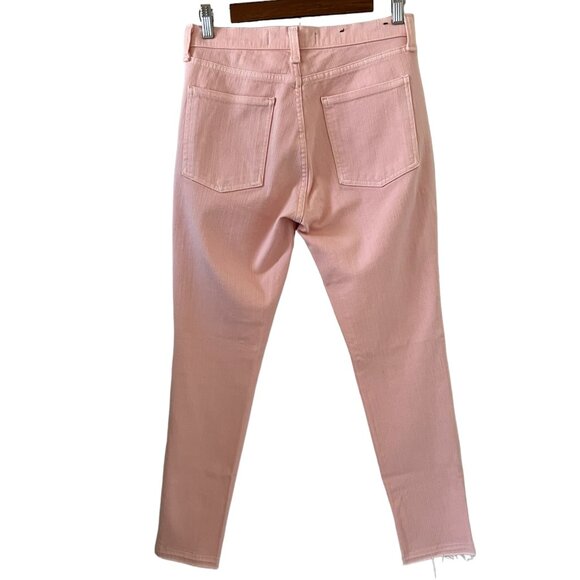 Veronica Beard Debbie Exposed Button Fly Skinny Jeans In Millenial Pink Size 27 - Picture 8 of 16